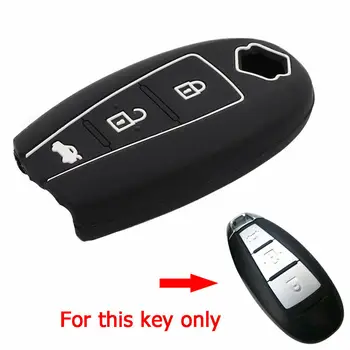 

3 Button Silicone Fob Remote Key Case Shell For Suzuki Swift Kizashi SX4 S-Cross