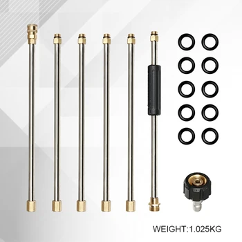 

6Pcs High Pressure Cleaning Machine Car Pressure Washer Extension Pole with Lengthen Nozzle High Quality And Durable