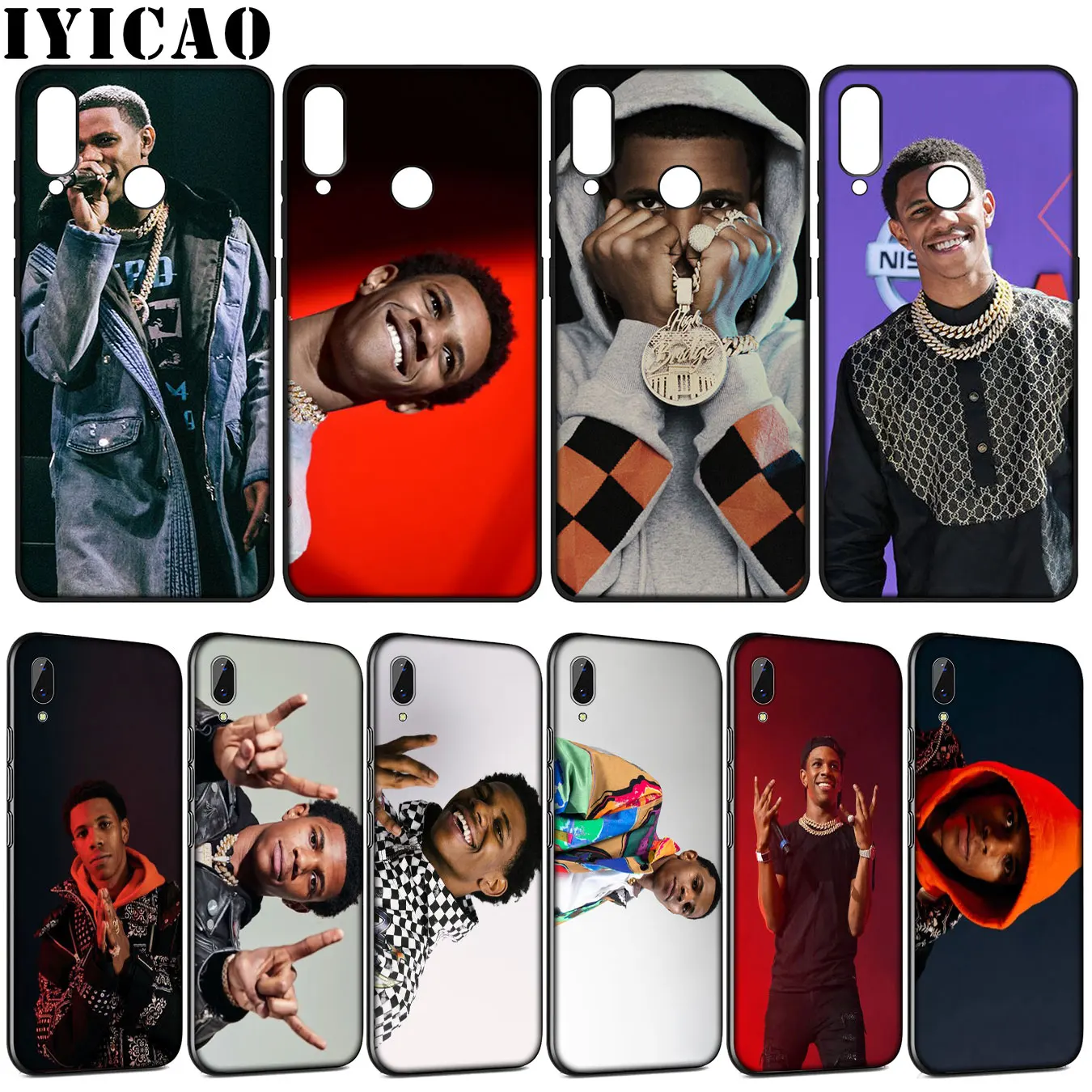 Мягкий силиконовый чехол с капюшоном IYICAO A Boogie Wit da для Huawei Y9 Y7 Y6 Prime 2019 Honor 20 10 9 9X 8C 8X