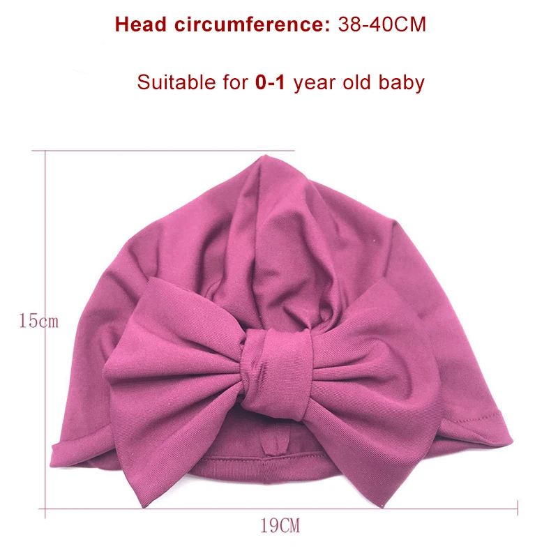 Baby Headbands Solid Cotton Turban Headband For Baby Girls Stretchy Beanie Hat Headwear Baby Hairband Faixa Cabelo Para Bebe
