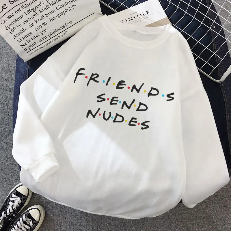 New Harajuku Friends Tv Show Hoodies Womens Clothing Friends Sweatshirt Autumn Winter Cartoon 90 S Sweatshirts Female Hoodie - Цвет: 4126