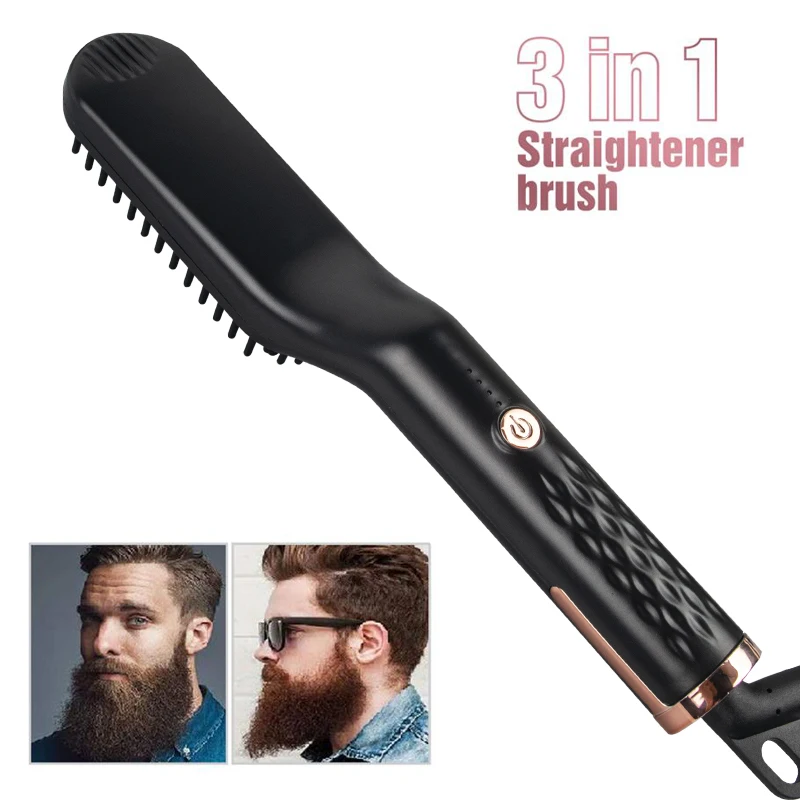 3 in 1 power straightener brush