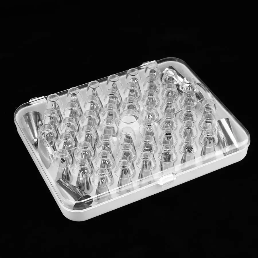 Pastry Forms Pastry Accessaories 52Pcs Stainless Steel Cake Pastry Decorating Nozzles Set With Converter Cake Cupcake Tools