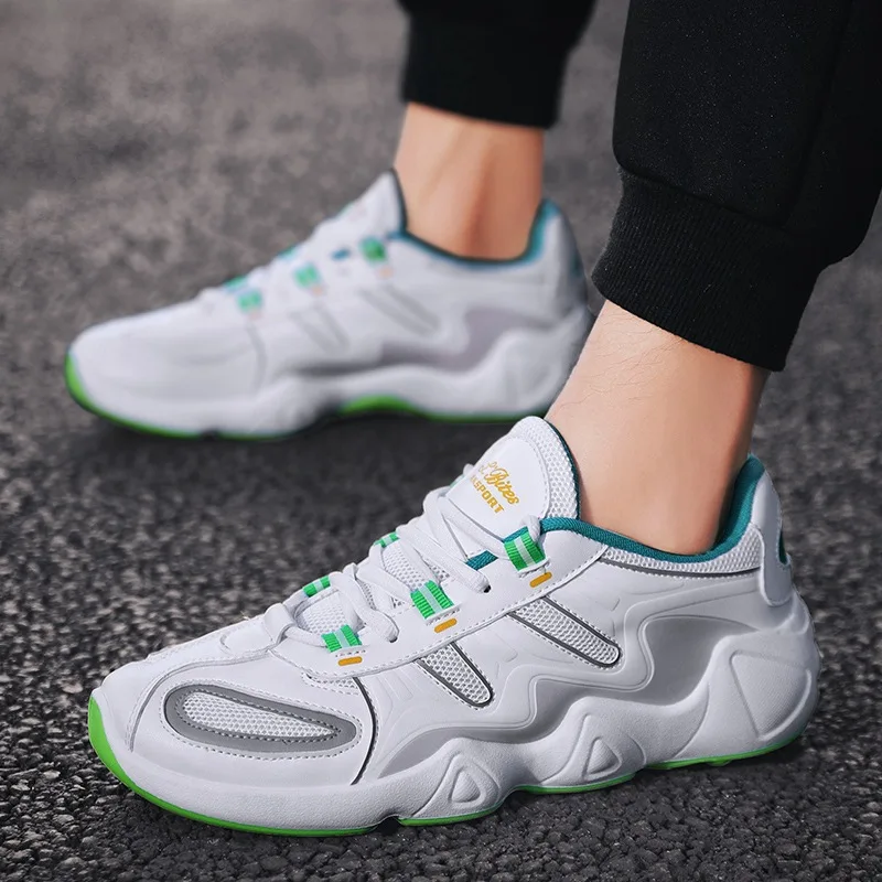 

MEN'S SHOES 2019 Autumn New Style Breathable Trendy Shoes Students Athletic Shoes Men's Mesh Running Casual Dad Shoes Men's Kore