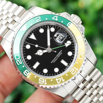 

Luxury RLX Brand Ceramic High End GMT Mens AAA Mechanical SS Automatic Movement Fashion Men Watch Designer Watches Wristwatches