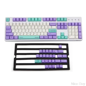 

131 Keycaps OEM PBT Cherry Blossom Keycap Mechanical Keyboard Keycaps Dye-Sublimation Keycap Ju11 20 Dropship