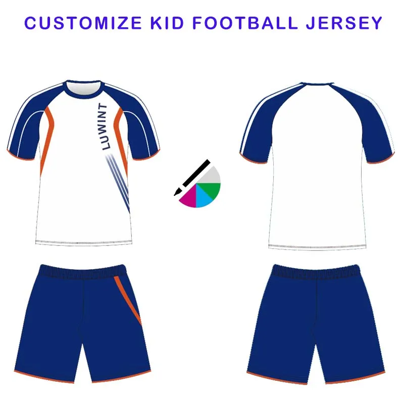 Детские футбольные футболки на заказ, детские футбольные майки, футбольный комплект с коротким рукавом, Футбольная Униформа для тренировок, спортивные костюмы - Цвет: 04