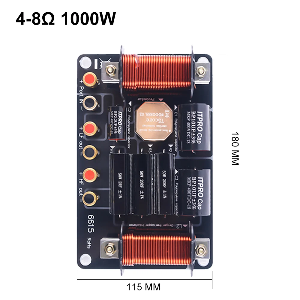 AIYIMA аудио кроссовер этап Динамик 600W 1000W 1500W ВЧ бас 2 Way кроссовер фильтр делитель частоты 12-18 дюймов Динамик s