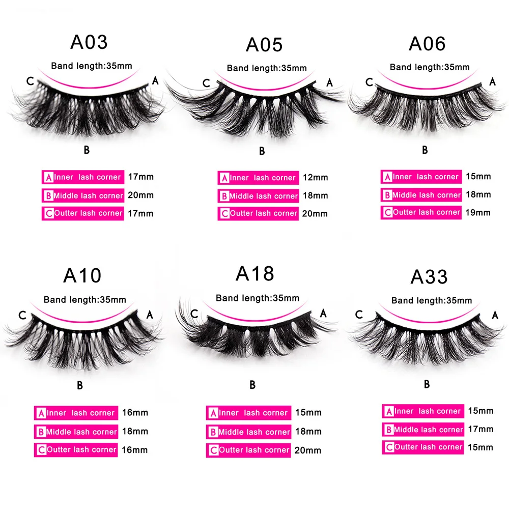 Pestañas postizas de visón, extensiones dramáticas de volumen para maquillaje, 5/10/16 pares