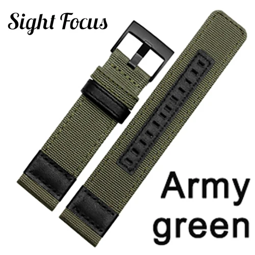 arm green strap Sight Focus 24мм нейлоновый ремешок для часов для серии Suunto TRAVERSE Alpha Traverse Alpha, Suunto 9, Suunto 9 baro, Spartan sport, ремешок Essential для часов Essential Band Черный армейский зеленый синий кафе - Цвет ремешка: arm green strap