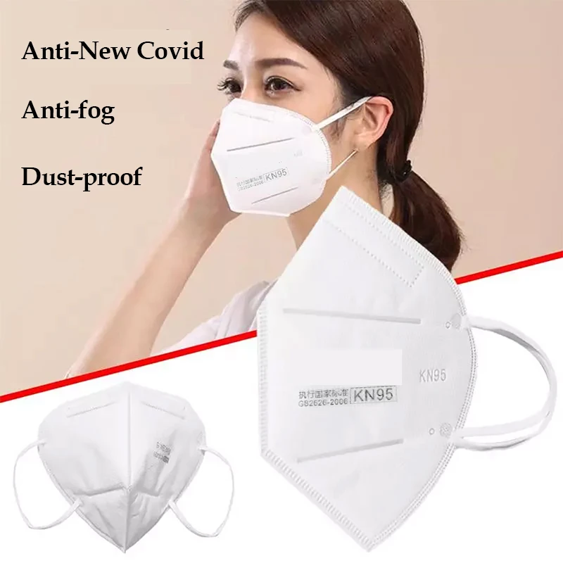 

Fast Shipping KN95 Dustproof Anti-fog And Breathable Face Masks N95 Mask 95% Filtration Features as KF94 FFP2 Protective Masks