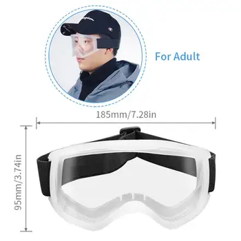 

Safety Protective Goggles Anti-Fog Anti-Droplets Anti-Dust Eye Protection Glasses Suit For Wearing Myopic Glasses Health Care