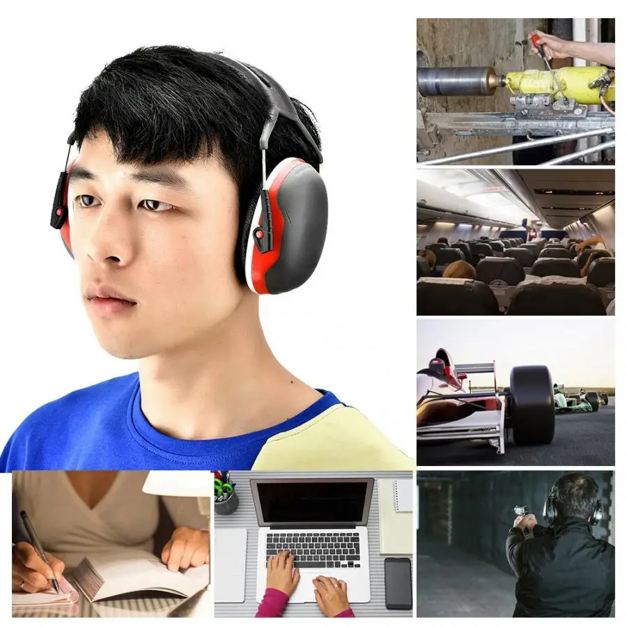 Soundproof Earmuffs Sports Shooting Sleep Study Anti-noise Hearing Protection Earmuff Ear Protector Proof Earmuff