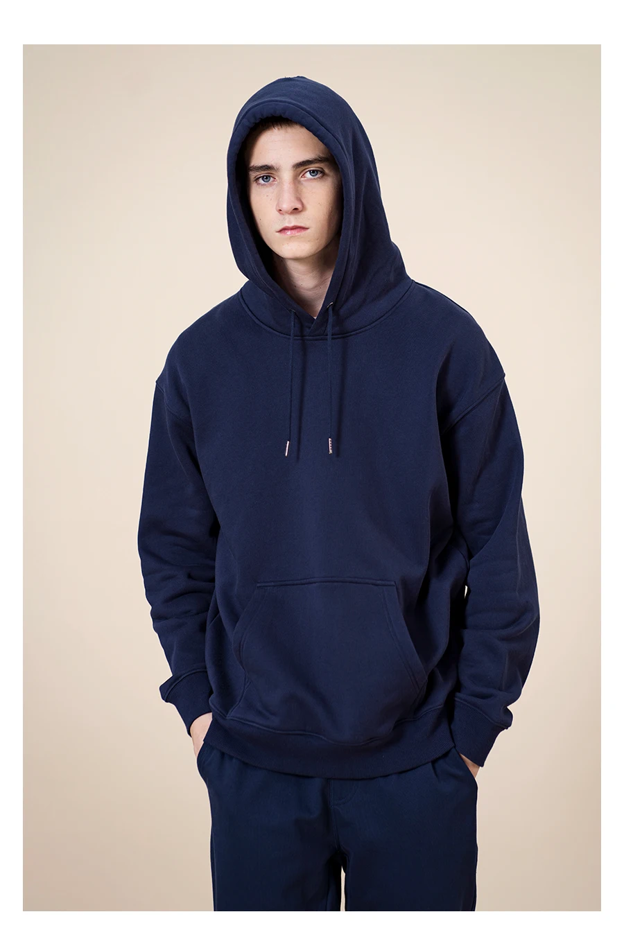 SIMWOOD 2021 Autumn Winter New Hooded Hoodies Men Thick 360g Fabric Solid Basic Sweatshirts Quality Jogger Texture Pullovers