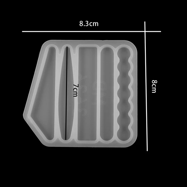 Barrettes Silicone Molds Metal Geometric Hair Clips Epoxy Resin Mold For DIY Resin Hairpin Crafts Jewelry Making Accessorires 9