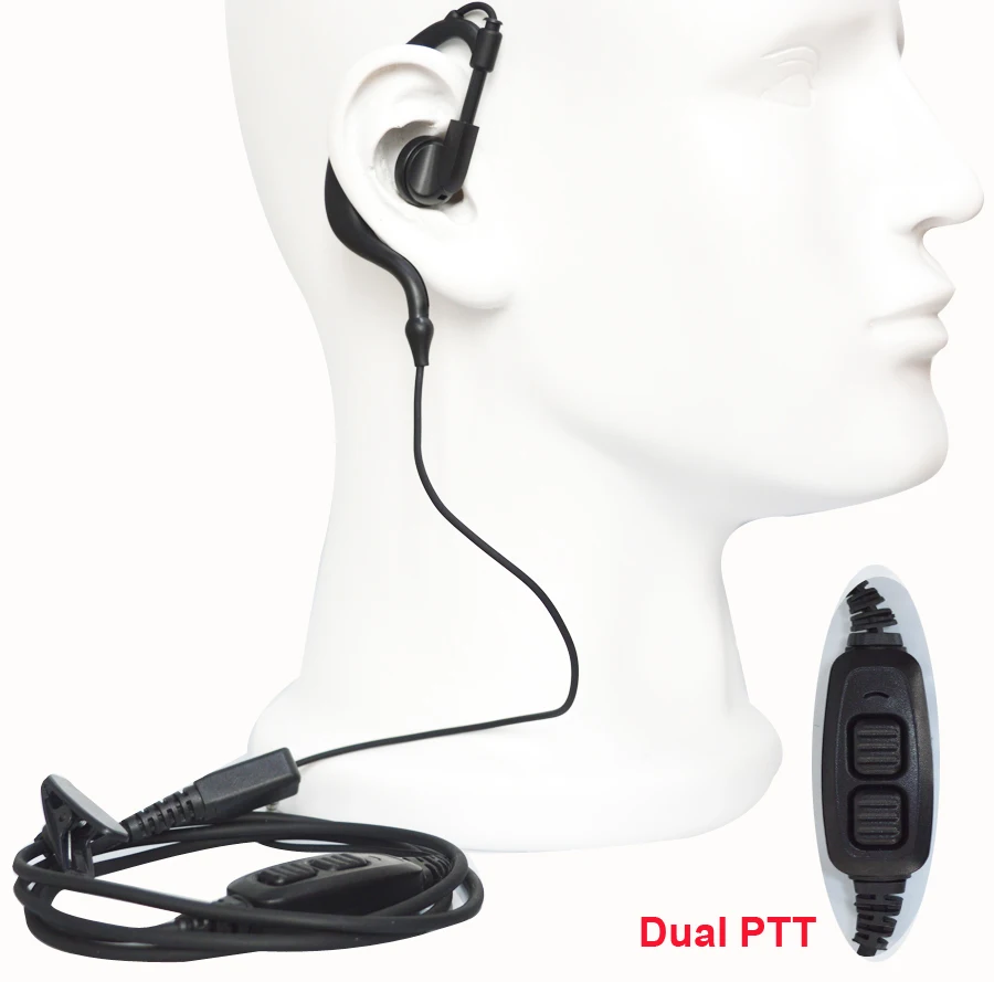 New Original Baofeng Earphone With Dual Ptt Botton Key Headset For ...