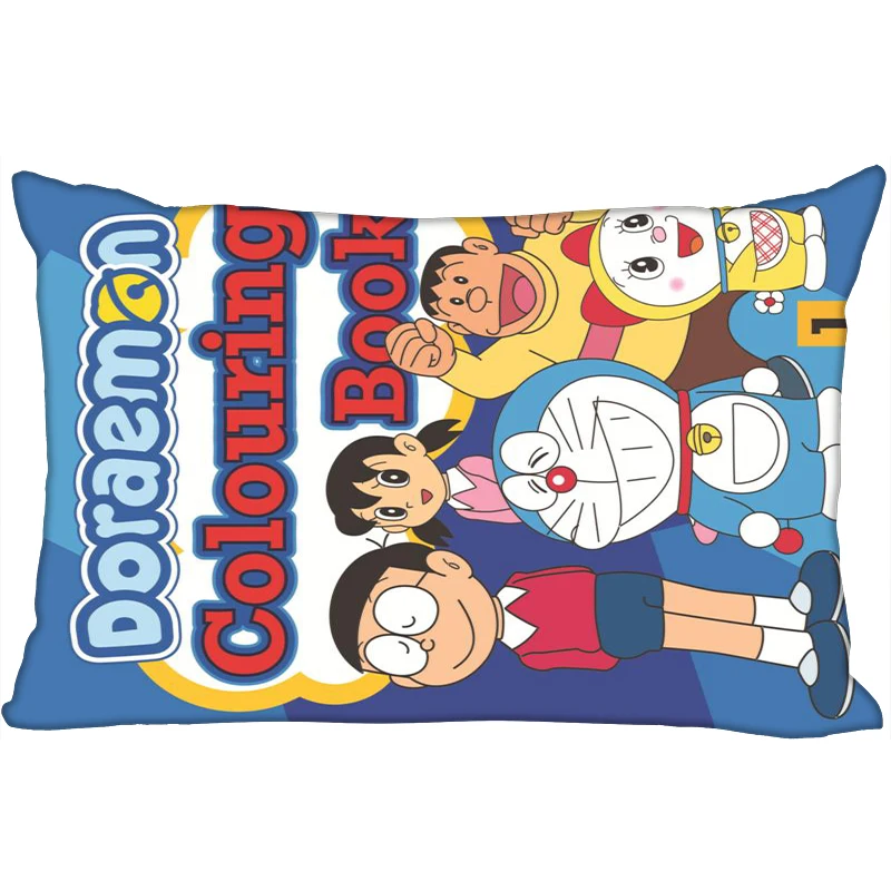 Горячие Doraemon печатных атласные Наволочки две стороны Стандартный шелк мягкий прямоугольник на молнии наволочка больше размер логотип - Цвет: 23