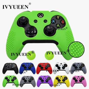 

IVYUEEN for Microsoft Xbox One X S Slim Controller Silicone Case Skin Protective Cover with Thumbsticks Grips Caps 14 Colors