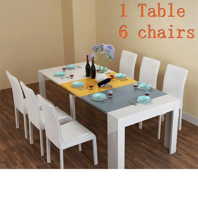 Comedor Dinning Tisch Marmol Salle A Manger современный набор, деревянный стол Comedores Mueble - Color: Number 13