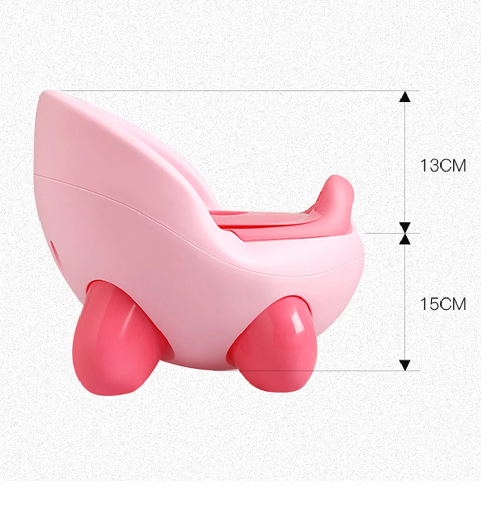 Портативный горшок детское сиденье для унитаза чаша милый детский горшок детская пластиковая обучающая сковорода Удобная мультяшная