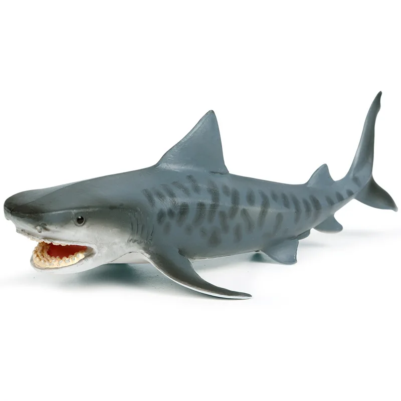 Детская твердая модель морского дна биологическая модель игрушки акула Сяо Тигр океаны животных украшения гаражный комплект