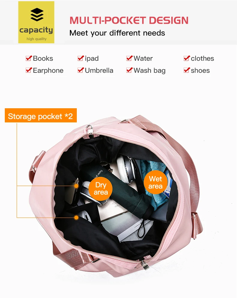 Модная большая дорожная сумка для женщин, унисекс, дорожная сумка для переноски багажа, сумка-тоут, нейлоновая сумка для сна, XA793WB