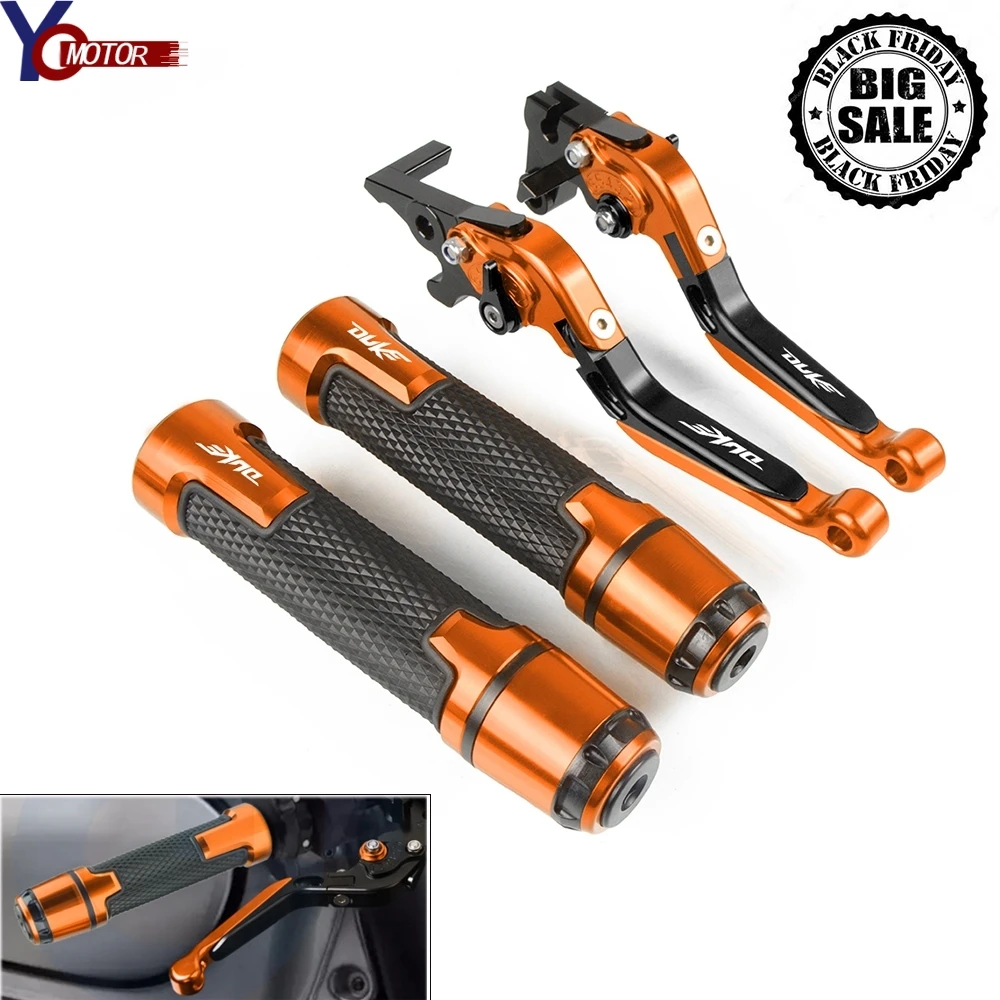 Для KTM 690DUKE 690 2008-2011 2010 2009 мотоцикл регулируемый тормозной рычаг сцепления и рукоятка ручек DUKE 690 руль