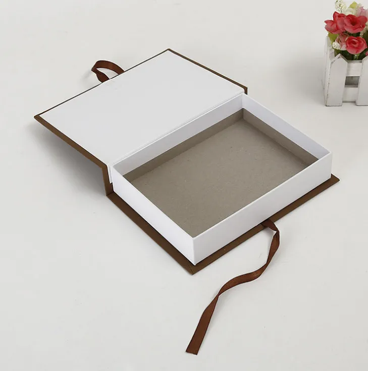 

Book shape folding packing white magnetic gift box,customized box insert for gift packaging with foam or velvet ---DH10288