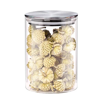 

Food Storage Glass Jar No Lead Kitchen Storage Bottles Sealed Cans With Cover Large Capacity Candy Glass Jars Tea Box