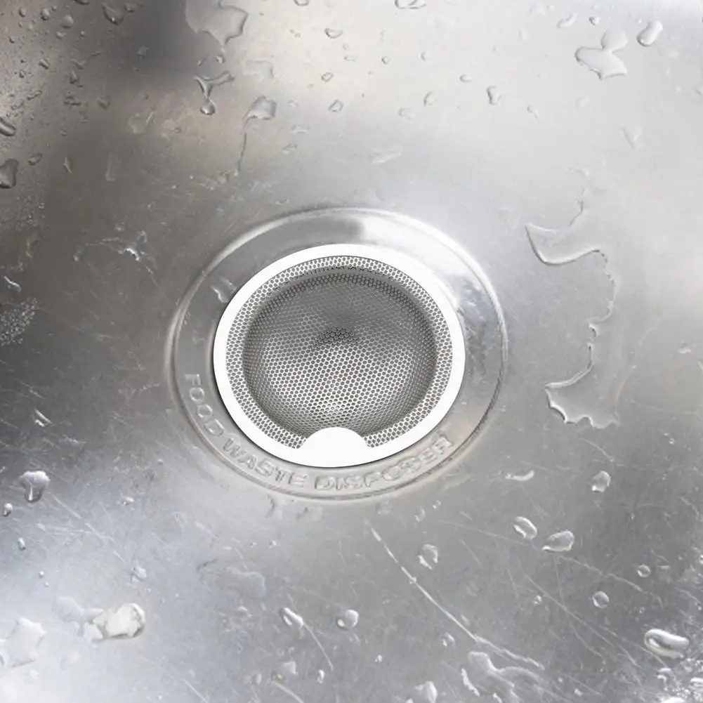 Kitchen Stainless Steel Sink Mesh Sink Filter Easy-to-Lift Strainer Bathroom Shower Drain Sink Drain Waste Plug Cover Newest #W0