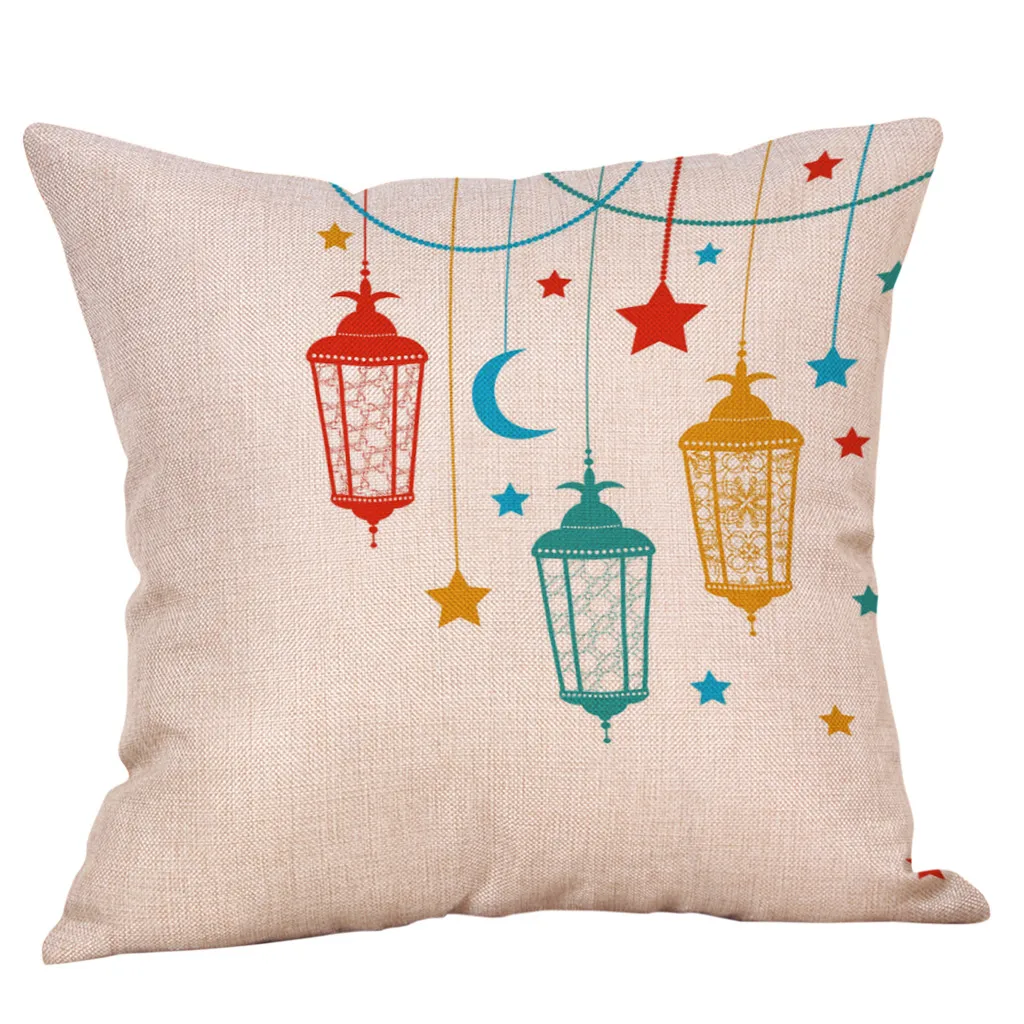 Наволочка Чехол украшения на Рамадан наволочка Золотая Луна Звезда Eid Мубарак