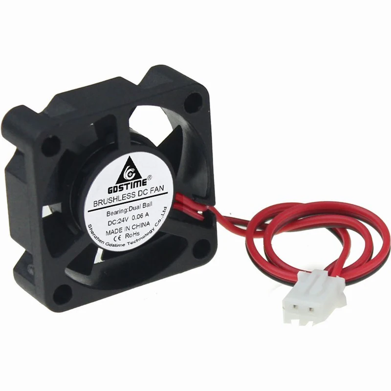 Gdstime-rolamento Esférico de 30 mm dc 24v 2pin 30x30x10 mm 3010 3cm Pequeno Cpu Cooler Ventilador Axial de Resfriamento sem Escova com 10 Peças - Imagem 5