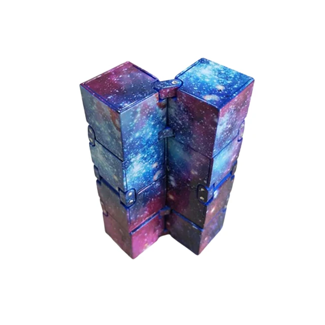 Infinite Cube Starry Sky Fidget Blocks Fingertip Decompression Toy for Adult / Children Stress Relief Cube 4