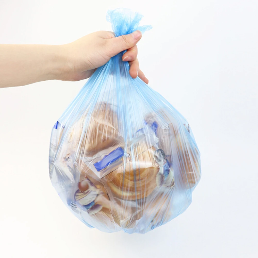 Household 5 Rolls Disposable Rubbish Bin Liner Plastic Garbage Bag Roll Cover Home Waste Trash Storage Container Garbage Bags ！