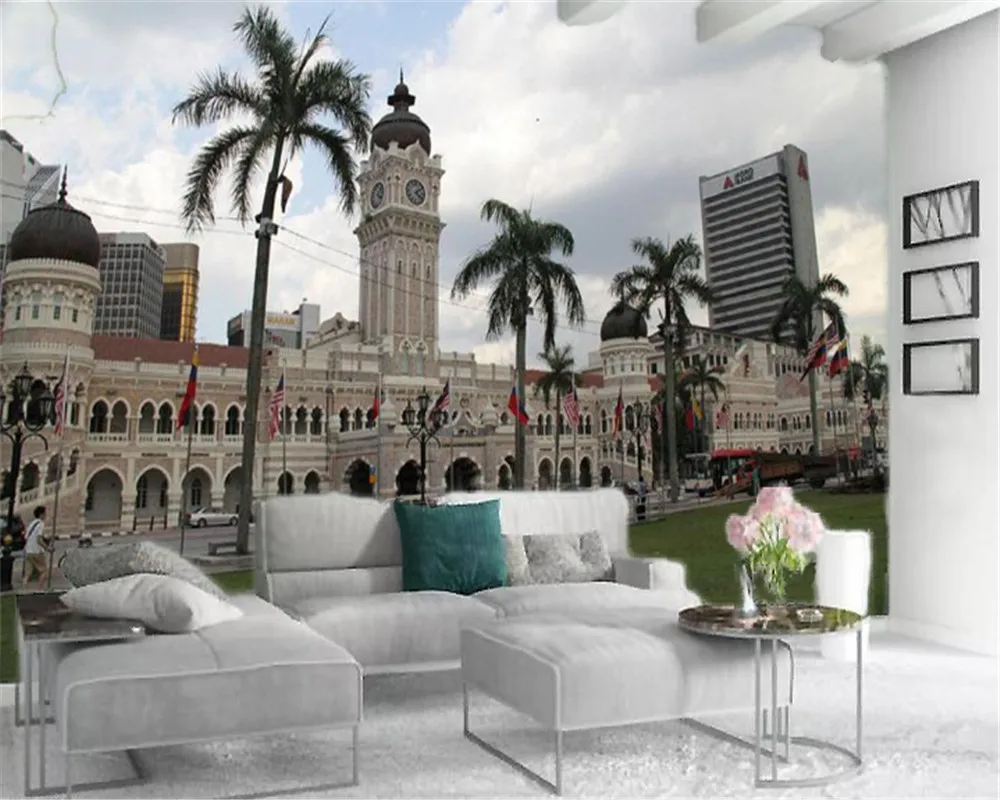 3d обои для кухни красивые великолепные в западном стиле колокольная башня