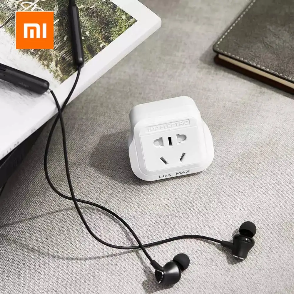 Универсальный адаптер Xiaomi Mijia 15A/13A/10A 250 В для путешествий, розетка для Великобритании/США/ЕС/DE, универсальная розетка, конвертер