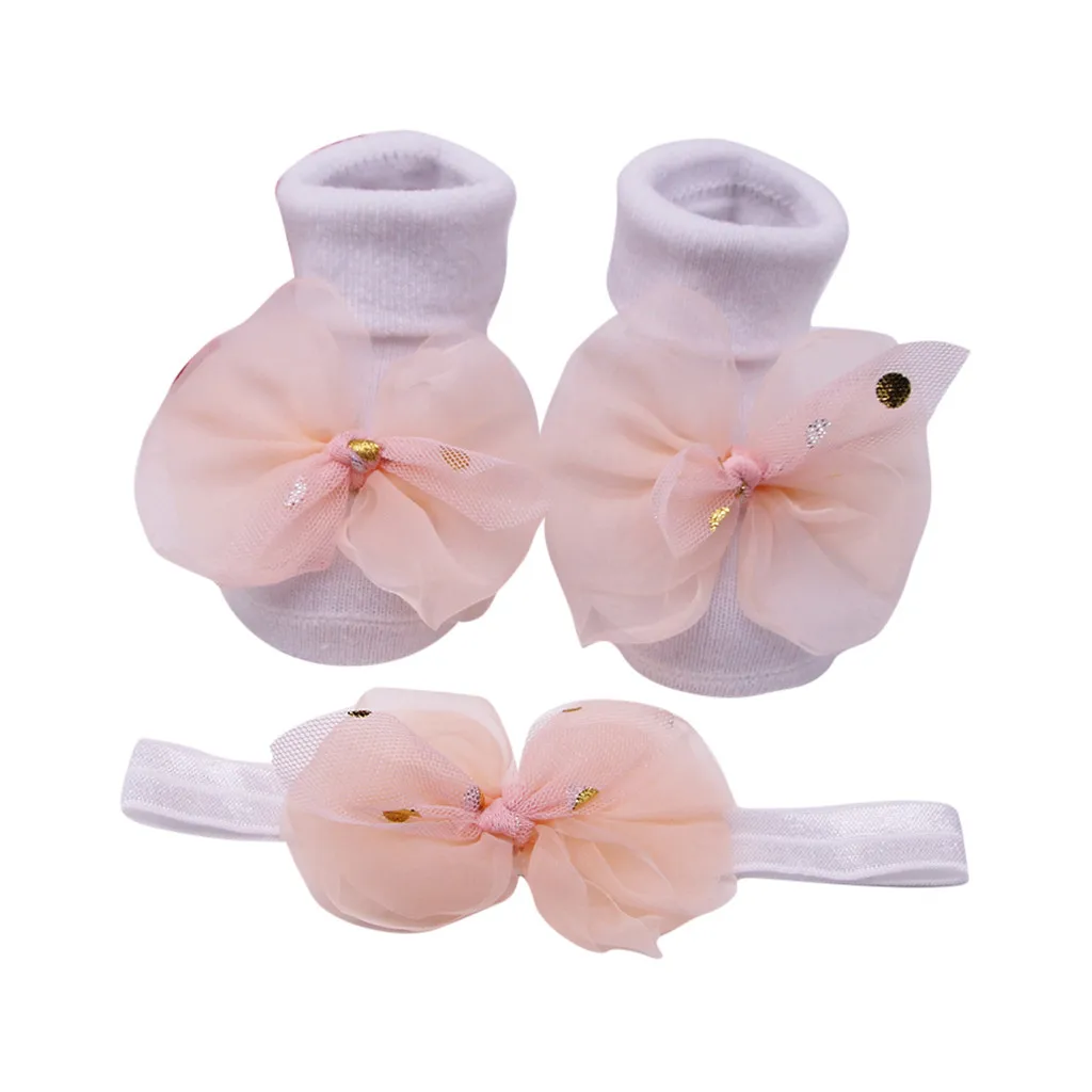 BG Happy Socks Newborn Girls Soft Floor Socks Cotton Indoor Baby Cute Socks Winter Warm Bow Anti-slip Socks Applique Socks Y820 - Цвет: BG
