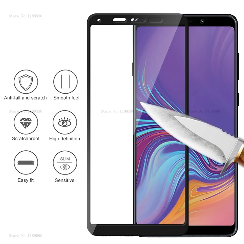 

For Samsung Galaxy A8 2018 Tempered Glass For Samsung A7 A8 A6 Plus J4 J6 Plus J3 J7 J8 2018 Screen Protector Full Cover Glass