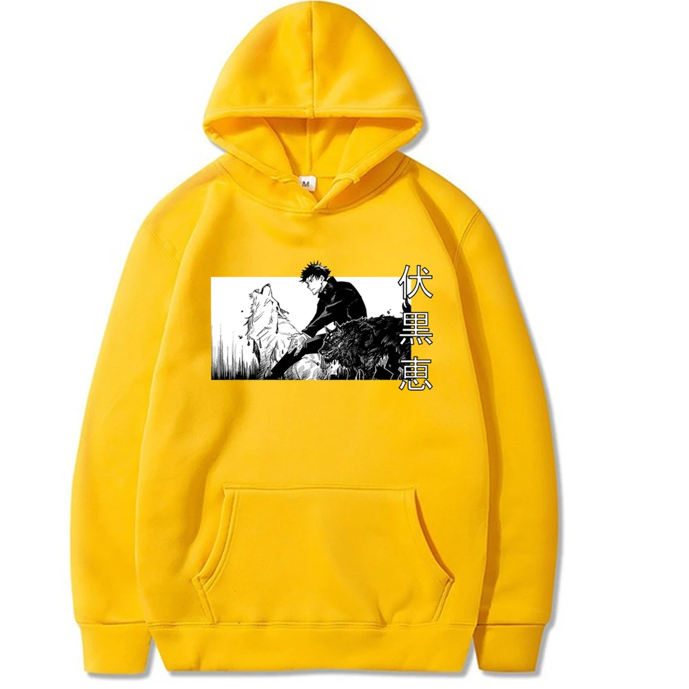 

Jujutsu Kaisen Hoodies Pullovers Manga Megumi Fushiguro Tops Long Sleeve Hoodie Men Women Winter Sweatshirt Anime Hooded Clothes