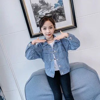 

Children Denim Jacket Girls Spring and Autumn Clothing 2020 New Baby Fashion Casual Tops Korean Cardigan Jacket Children