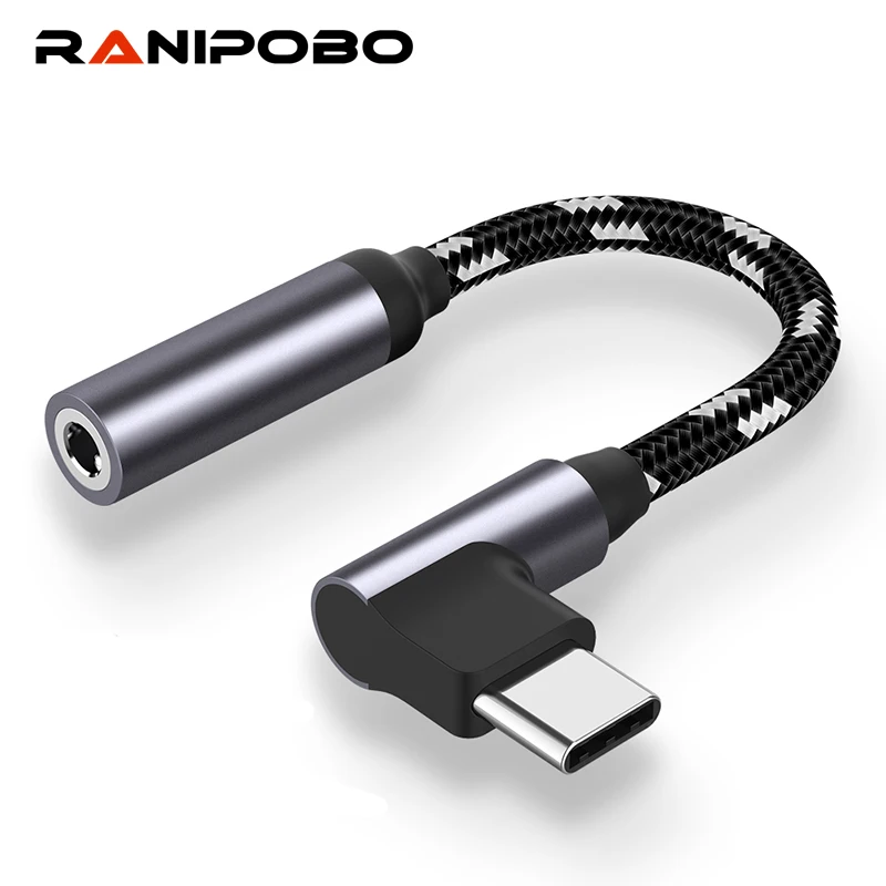Headphone Adapter USB C Type to 3.5mm jack Cable AUX Type-C 3.5 Audio Converter for Huawei mate 20 Xiaomi Mi 10 | Аксессуары для