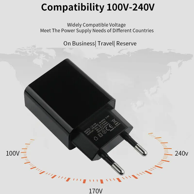 NOTOW 5V 3A EU/US штекер широко QC3.0 USB настенное зарядное устройство адаптер питания быстрая зарядка для iPhone для samsung смартфон
