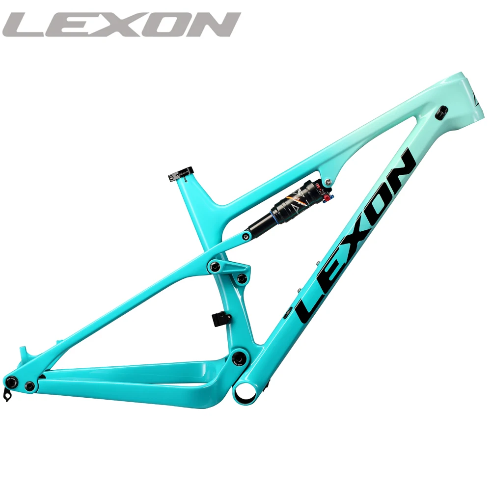 US $577.17 2020 LEXON Full Suspension Frame Thru Axle Boost 12148 29er BB92 Carbon mtb Frame Carbon frame XC frame MTB frame