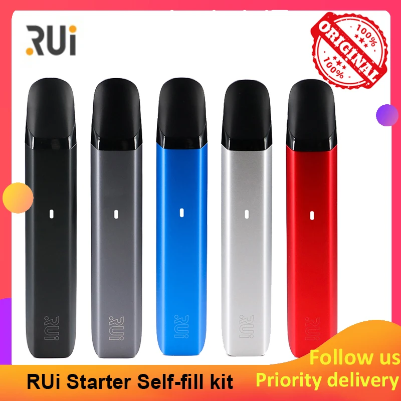 

Electronic Cigarette RUi Starter Self-fill Pod system kit 450mah Built-in battery 1.8ml Pod Vape Kit vs MINIFIT