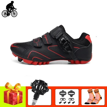 

Sapatilha Ciclismo Mtb Cycling Shoes Women Men Self-locking Breathable Mountain Bike Sneakers Riding Sport Mtb Bicycle Shoes