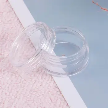

80pcs Empty Round Pot Jars Plastic Cosmetic Containers Set With Lid For Storage Liquid Creams Sample Transparent