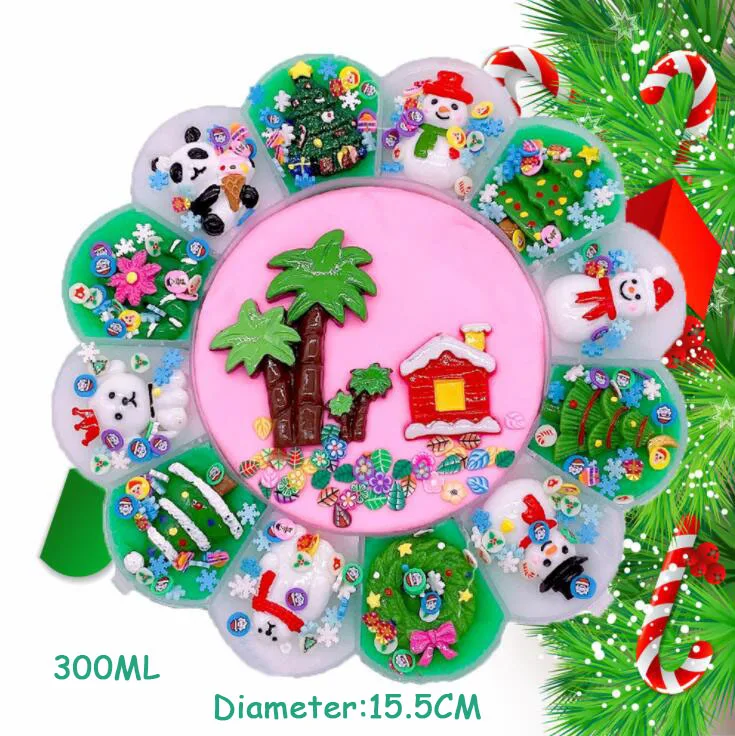 Slime Gift L Персонализированные DIY Симпатичные микс облако Единорог слизи украшения Искусство снятие стресса ребенок Рождество Вечеринка Сувениры Подарок для гостей поставки - Цвет: Slime Gift L