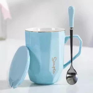 Чашка для воды Женская Студенческая кружка простая кофейная чашка офисная литературная керамическая чашка Tazas De ceramic a Creativas чашки и кружки стакан - Цвет: 400ML set