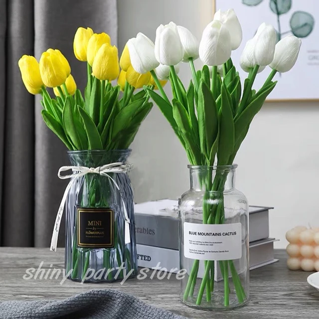 Vasi In Ceramica Bianchi - Set Da 3 Per Fiori Secchi O Freschi, Decorazione Casa - Foto 9