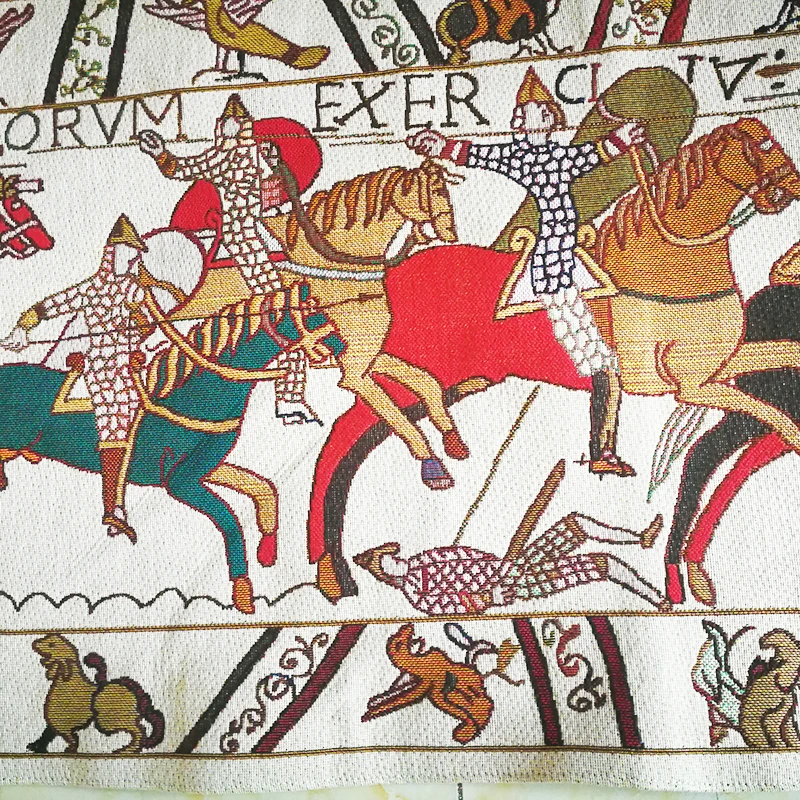 Гобелен Bayeux в европейском стиле английском 45х138см|tapestry medieval|bayeux tapestrymedieval tapestry |